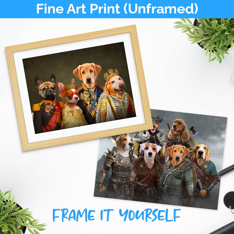 Cateared - Pet portrait custom - Personalized art gift - online