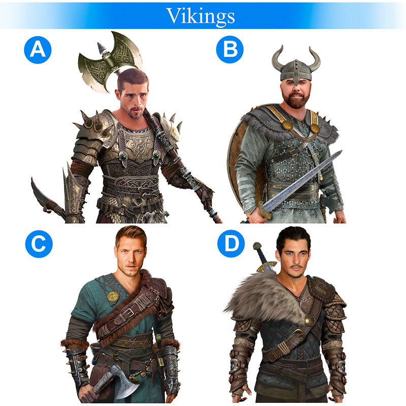 Different Viking warrior designs for viking wall decor